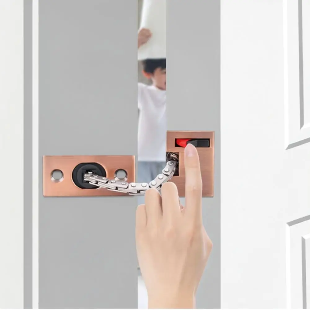 Invisible Anti Theft Security Latch Door Bolt Hardware For Home Hotel Privacy Protection Modern Simple Style Metal Lock
