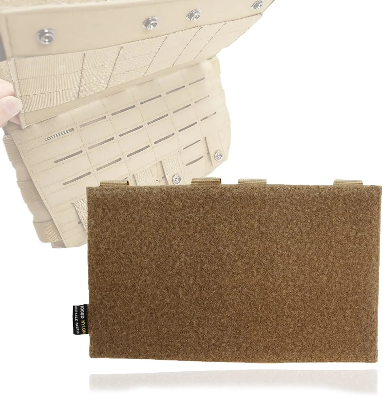 

Molle Placard Hoop and Loop Plate Carrier Placard Dual-Purpose Front Flap Tactical Drop Extension Panel Side with Chest Rig Ve