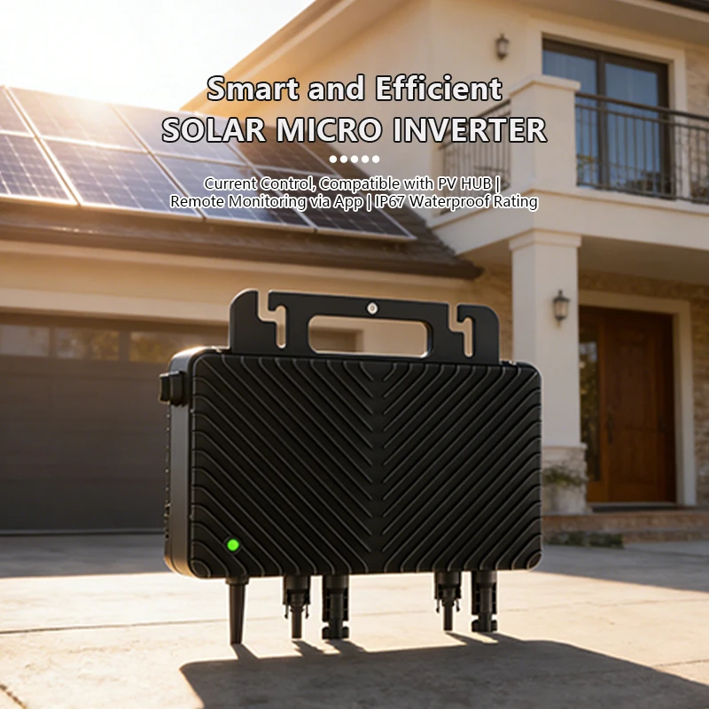 Solar Micro Inverter 800W On Grid IP67 Waterproof Single Phase MPPT Home Solar Power Equipment