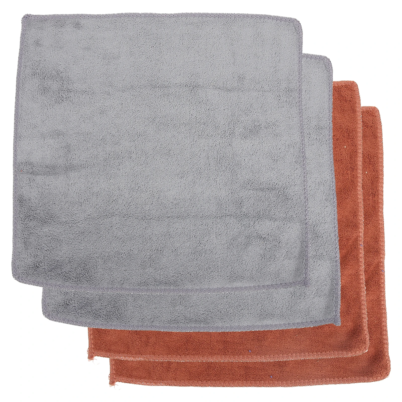 

4pcs Microfiber Cleaning Towel Absorbent Dish Rag Countertop Coffee Machine Washable Reusable Home Supplies Steam Wand Cloth
