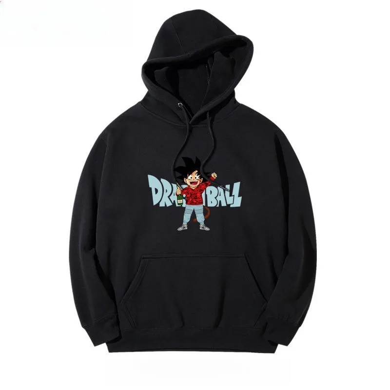 لعبة دراغون بول 2025 جديد حار هوديي الرجال الأبيض القطن جوكو شخصية قميص أحمر السراويل الزرقاء عقد الشراب المتجر الرئيسي المتضخم #2