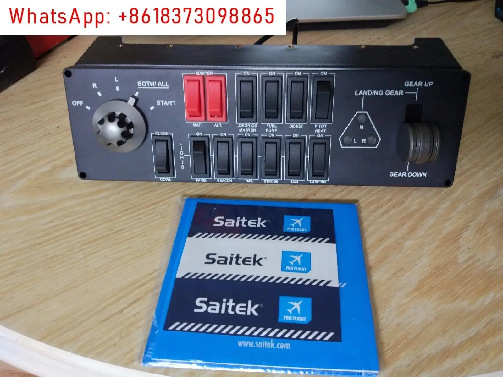 Titanic Saitek's professional flight switch control panel simulates flight hardware peripherals