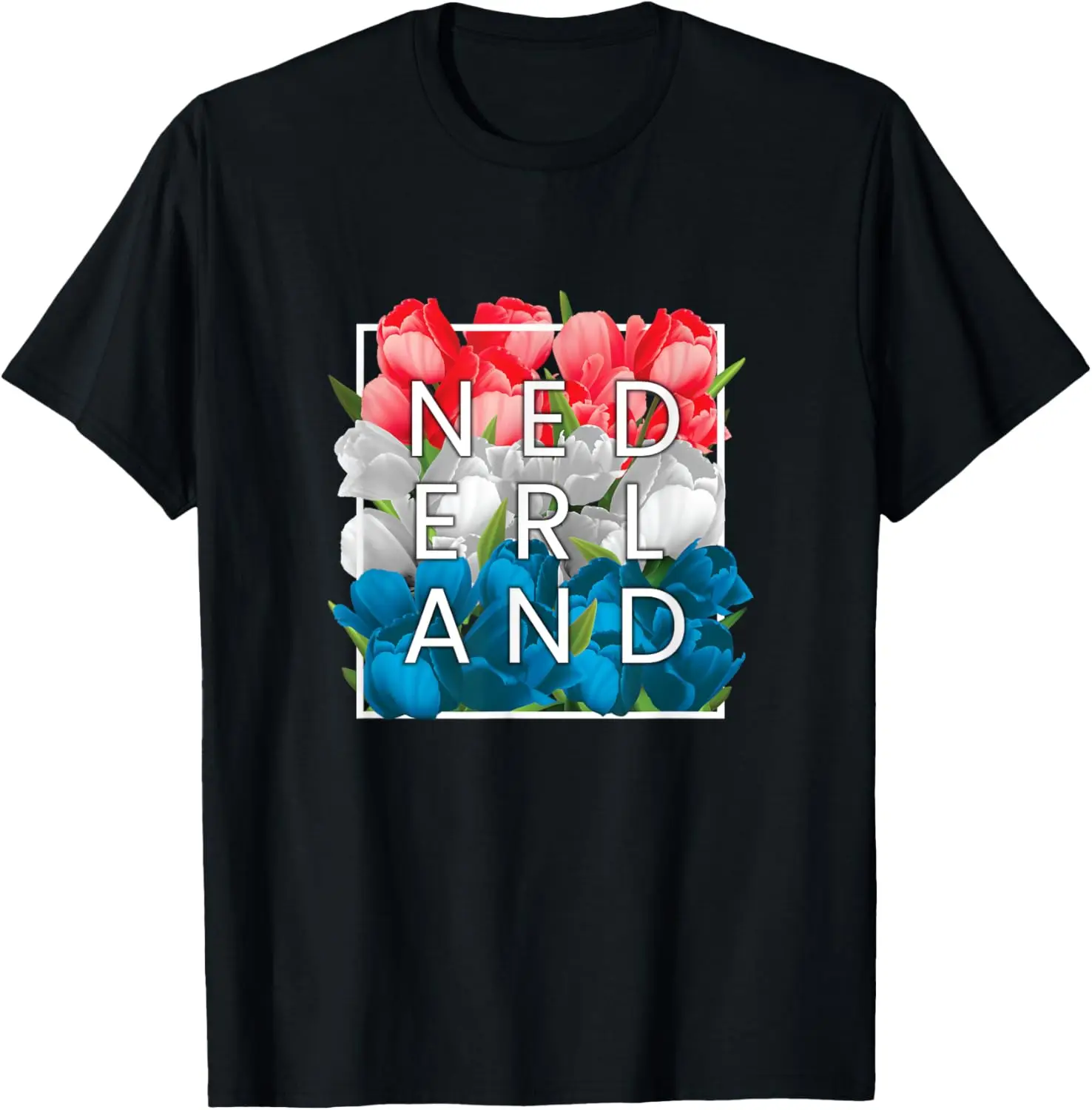 Flowers of Nederland Word Art - The Netherlands Dutch Pride T-Shirt