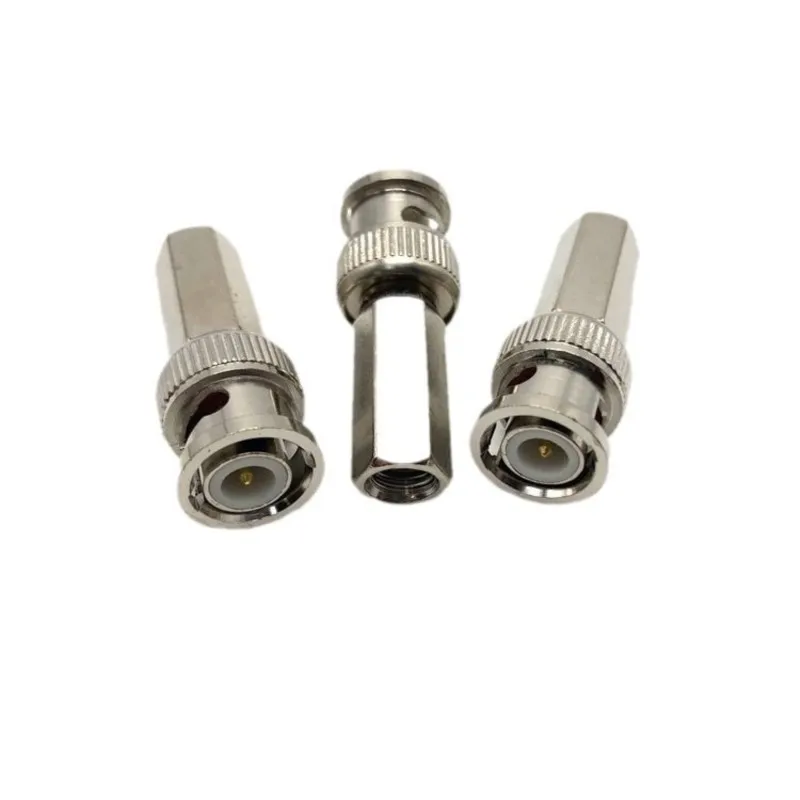 2/5/10pcs BNC Male Plug Connector RG58/RG59/RG60 RF Coaxial Cable Wire Terminals for CCTV Video Camera Surveillance C5