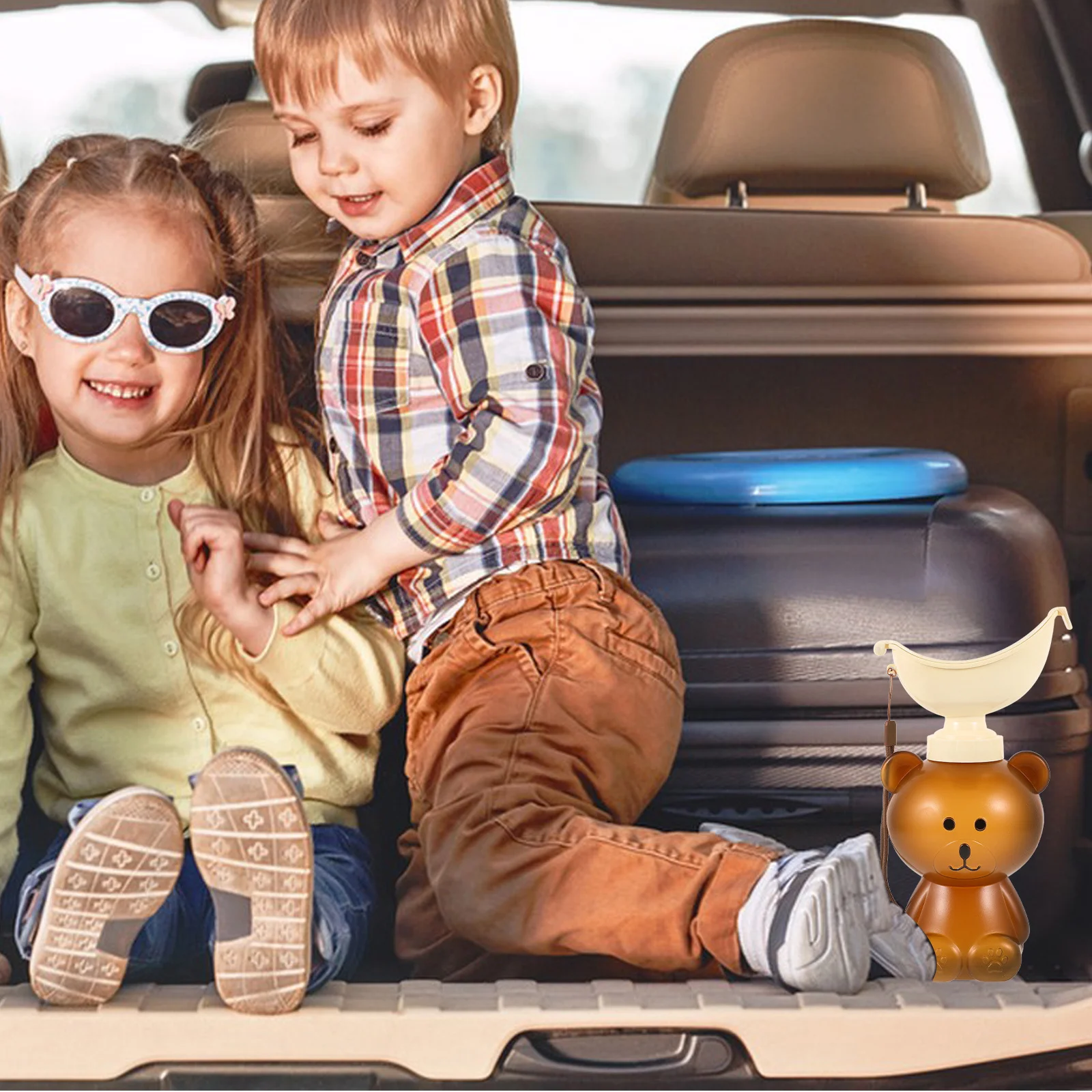 600 مللي قعادة السفر المحمولة للأطفال مانعة للتسرب مبولة الطفل قابلة لإعادة الاستخدام طفل المرحاض قعادة الطوارئ سيارة خارجية #3