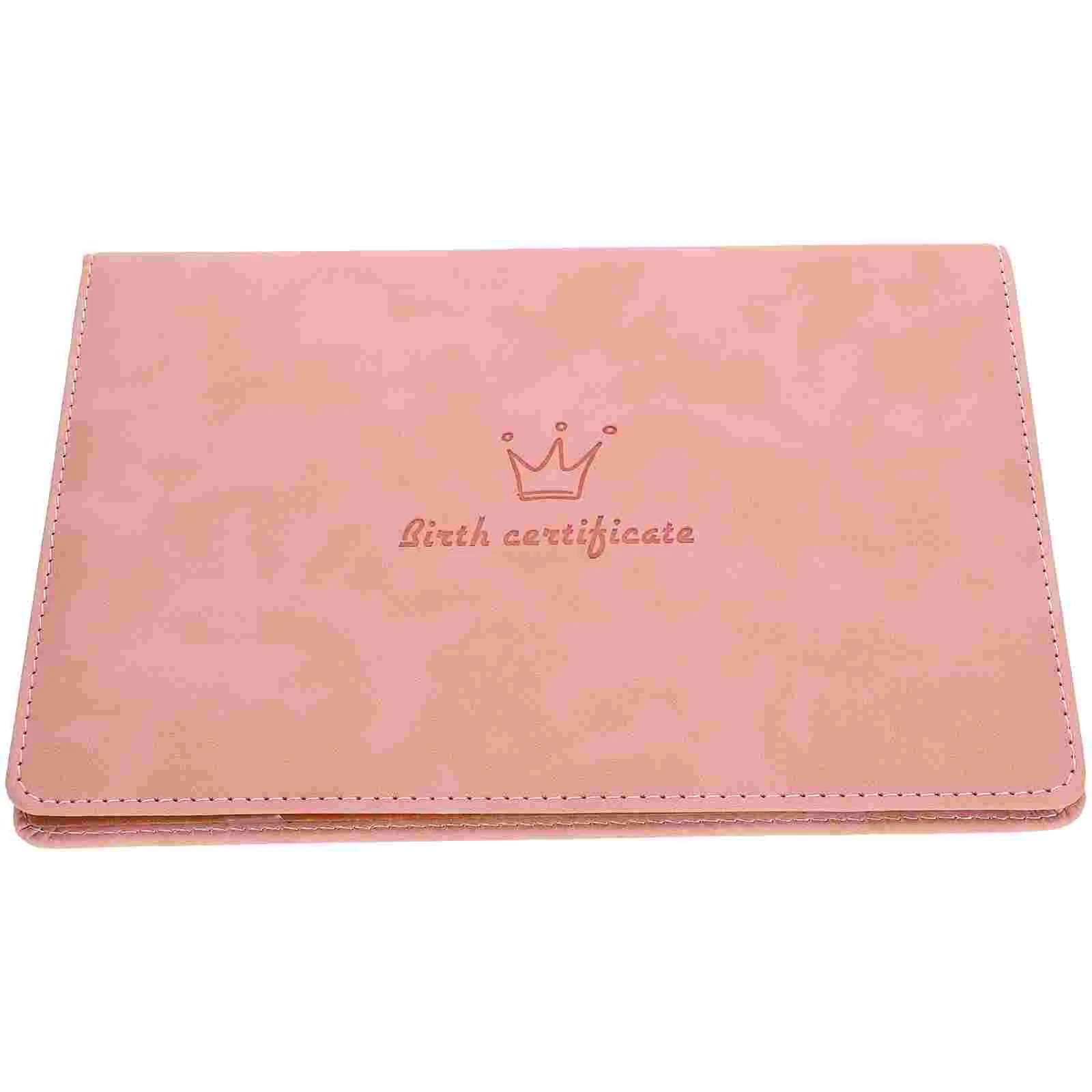 Funda protectora para carpetas de documentos, funda para certificado de nacimiento, organizador, soporte, Protector de piel, almacenamiento para bebé