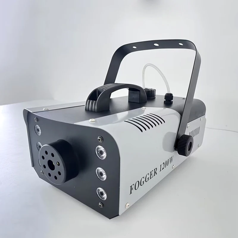 

1200 Вт дымовая машина для дискотеки, вечеринки, ночного клуба, свадьбы, RGB, 6 светодиодов, освещение, туманная машина, сцена с дистанционным управлением