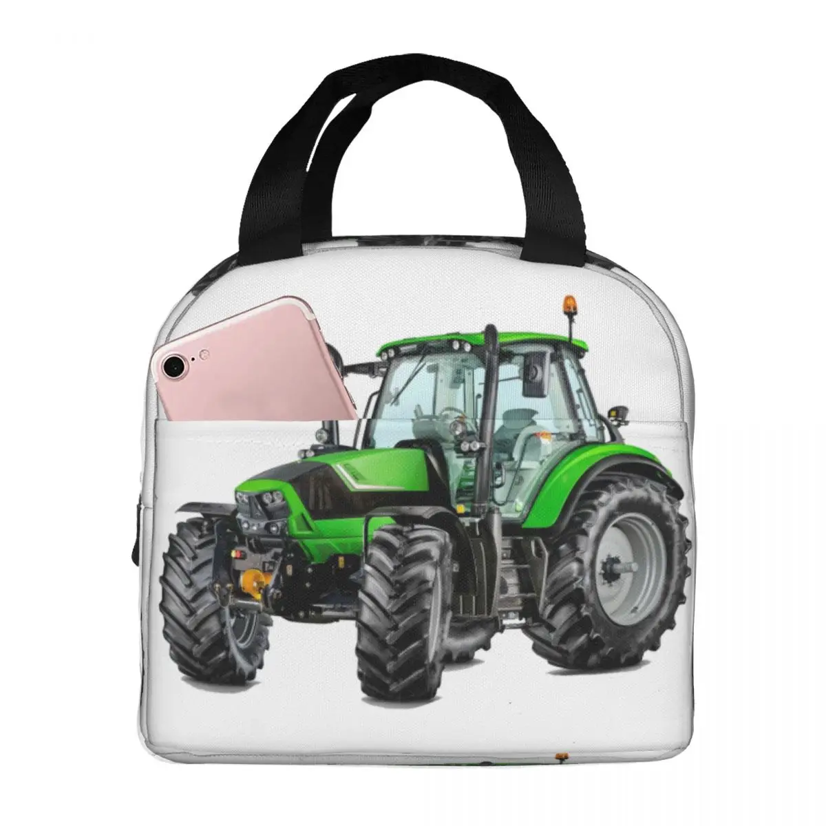 Modern Tractor Thermal Insulated Lunch Bag Women Portable Lunch Container for School Office Outdoor Multifunction Food Box