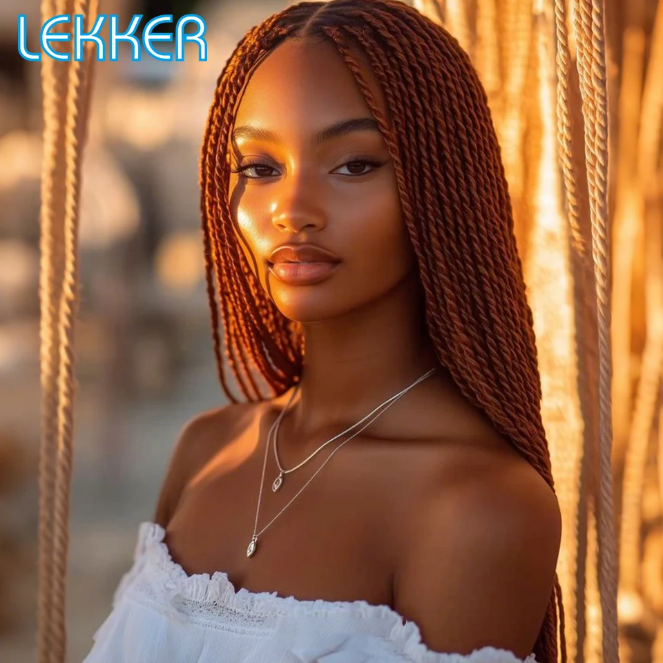 Lekker التخليص الزنجبيل البني الأفرو غريب السائبة موجة 100% الشعر البشري البرازيلي شعر ريمي 1 حزمة 50 جرام الكروشيه تجديل تمديد