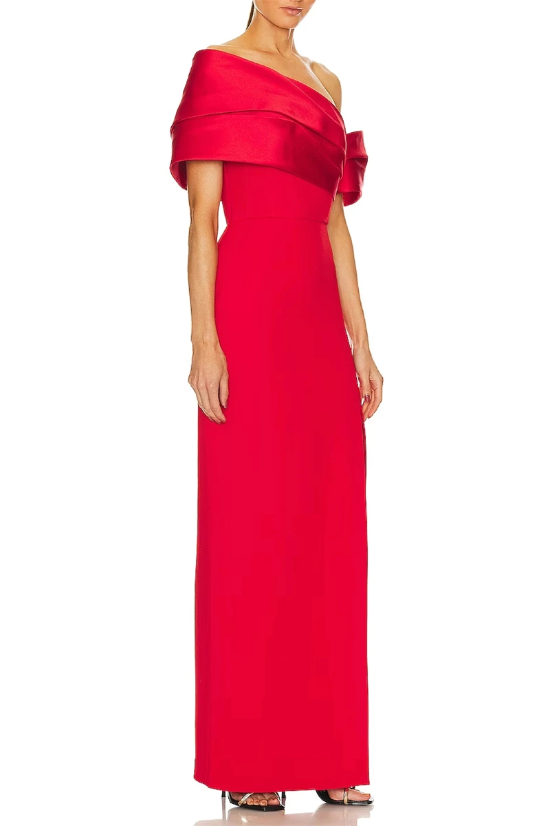 Eightree-vestidos de noche árabes rojos modernos para mujer, vestido Formal de un hombro para fiesta, evento de graduación, traje Formal