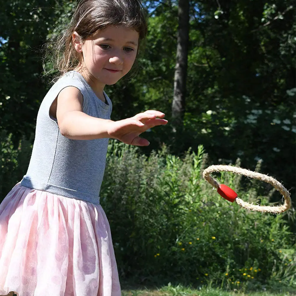 

Набор для игры в кольцеброс: развивающая игра для детей, тренирующая силу рук и точность, с мишенью-башней для соревнований на заднем дворе