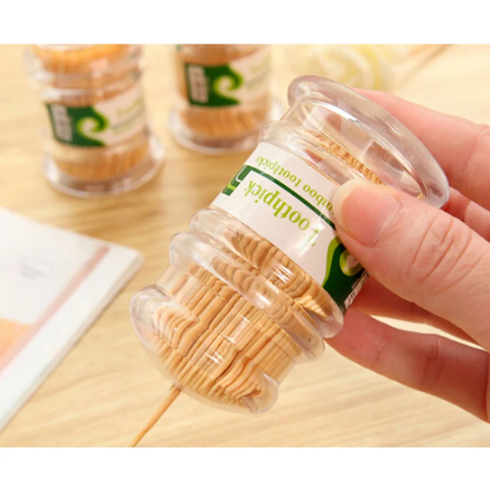 

250pcs Bamboo Toothpick Box Picks Holders Food Skewers Disposable Home Party Restaurant Banquet Teeth Cleaning Premium