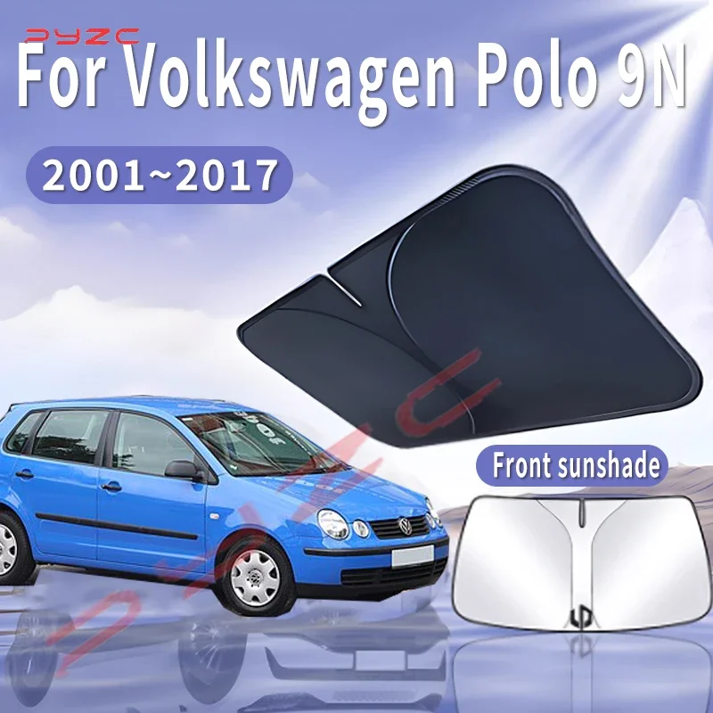 

Foldable Car Sun Visor For VW Volkswagen Polo 9N 2001~2017 Mk4 Front Windshield Sunshade Insulation Cooling Auto Accessories