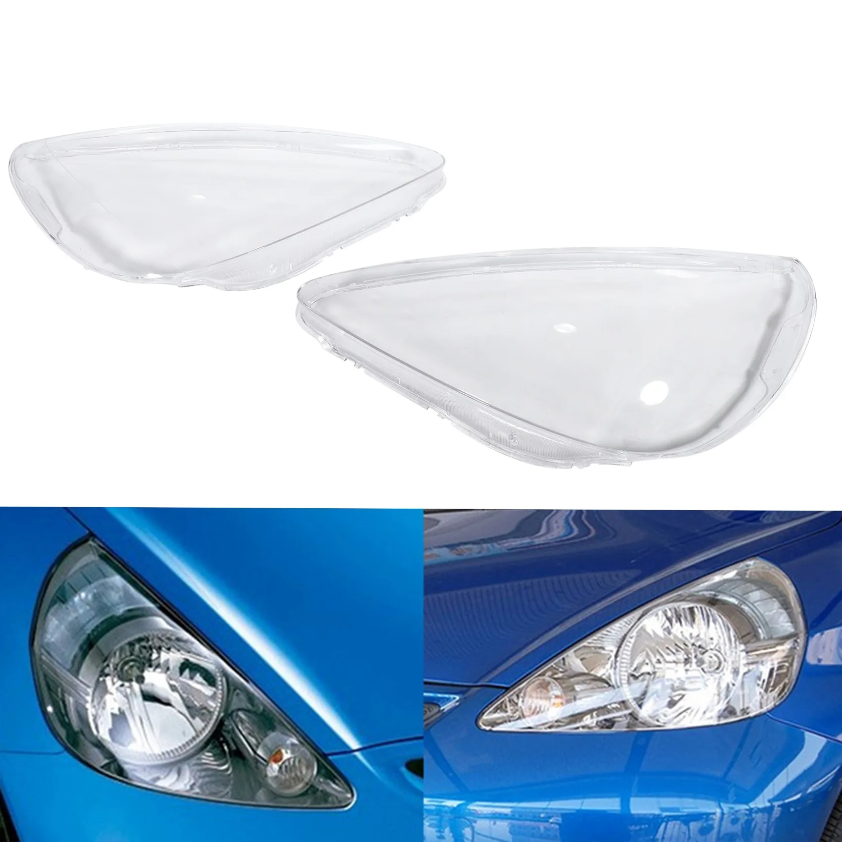 Auto Transparante Lampenkap Koplamp Cover Glazen Lampenkap Voor Koplamp Behuizing Voor Honda Fit Hatchback 03-07