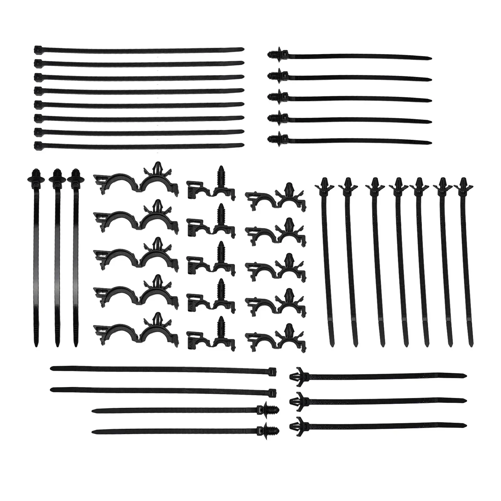 Engine Bay Plant Branches Car Wire Routing Clips Engine Bay Pieces Kit Plastic Premium Push Mount Cable Zip Tie