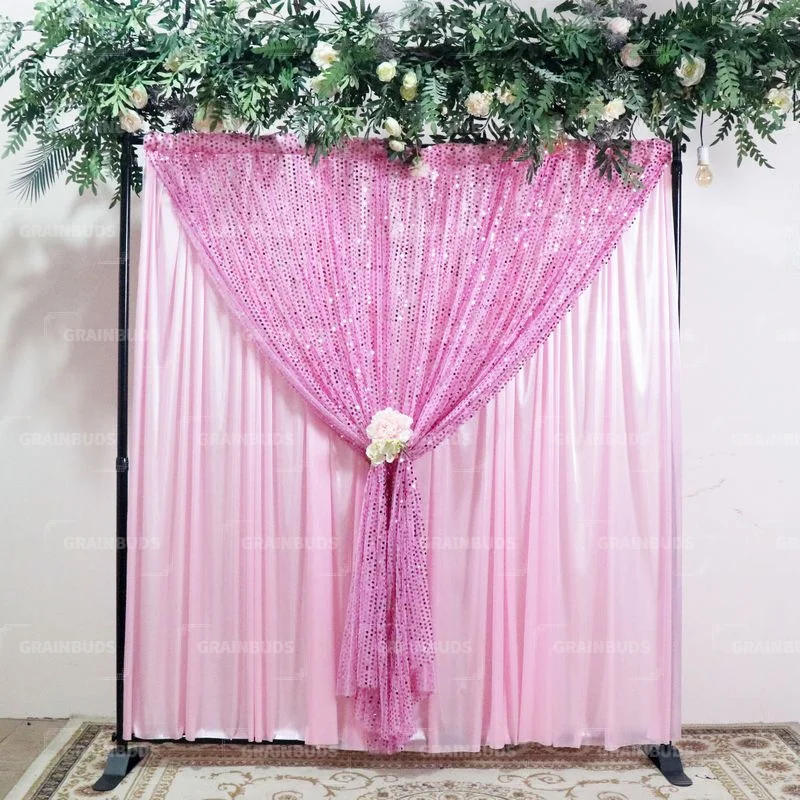 Party Backdrop Curtain Wedding Decor Baby Shower Gauze Shiny Sequin Wall Photography Studio Background Event Birthday Decoration