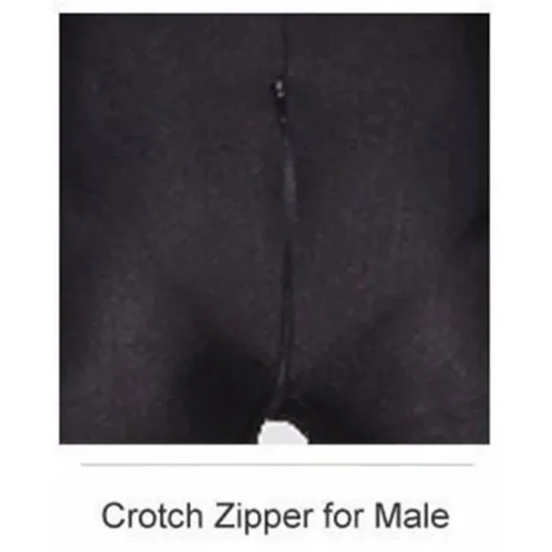 Benutzerdefinierte Optionen für abnehmbare Kapuze mit offenen Augen und Reißverschluss im Schritt