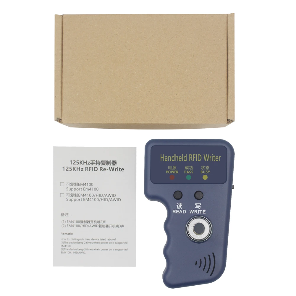 RW1990 TM Copier RFID Duplicator Reader 125kHz Handheld Keys Tag Card RFID Card Reader for T5577 EM4305 CET5200 TM Chip Cards