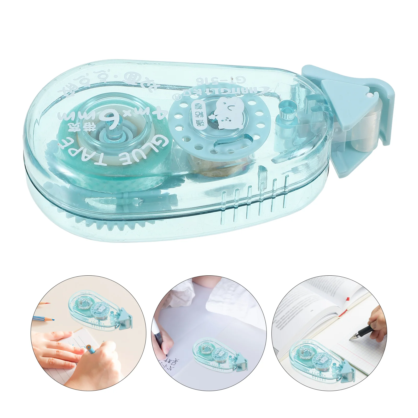 Correction Tape 2 Sided Clear Adhesive Dots Double Scrapbooking Roller High Viscosity The Pet for Student Use Adhesives