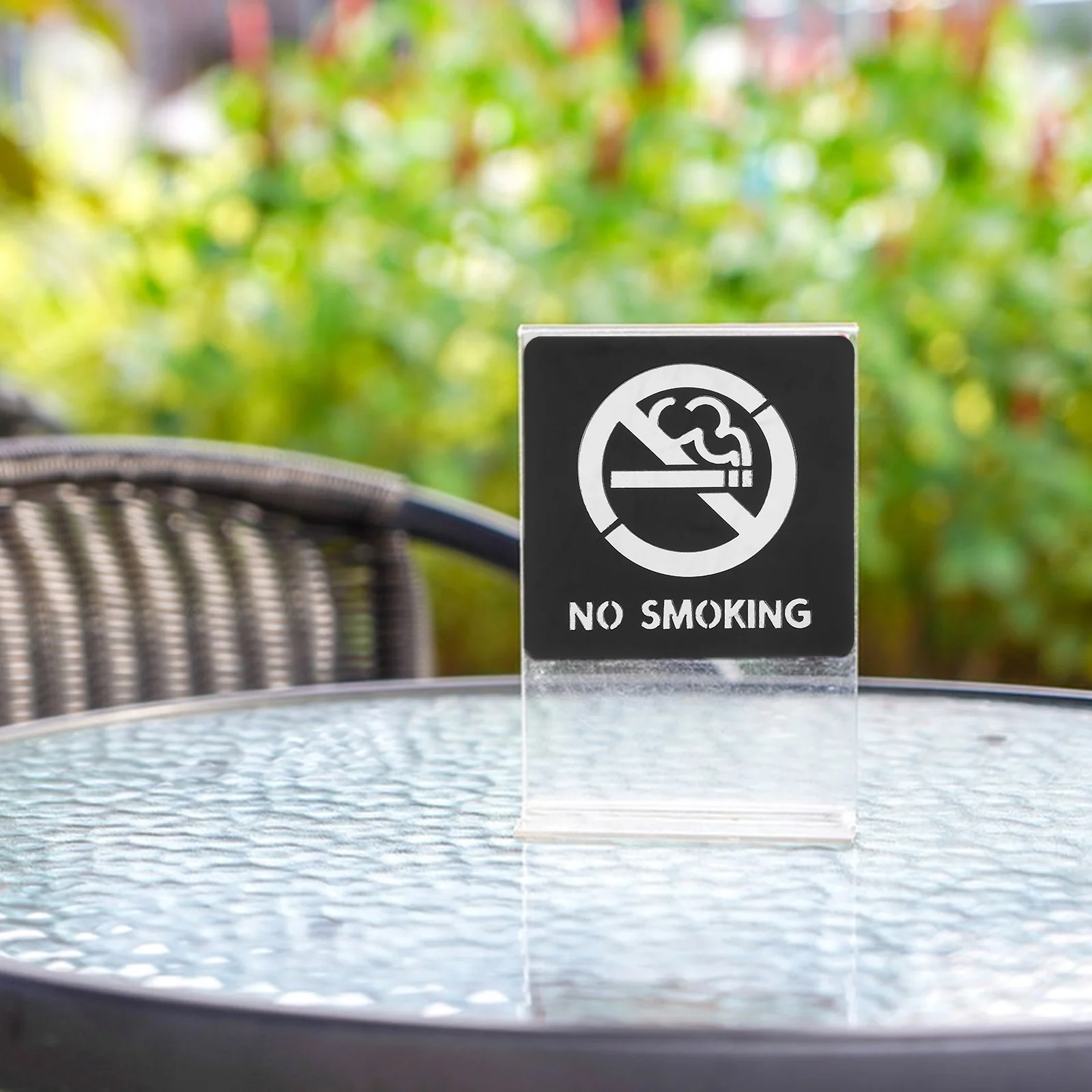 

No Smoking Sign Self-Adhesive Waterproof Acrylic Sticker For Offices Public Restrooms Hotels Restaurants Business Premises