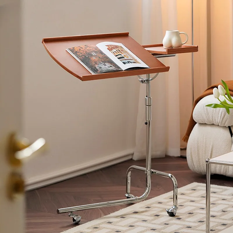 Nordic movable trolley with wheels art music rack small apartment can lift side a few sofa bedside table escritorios  muebles