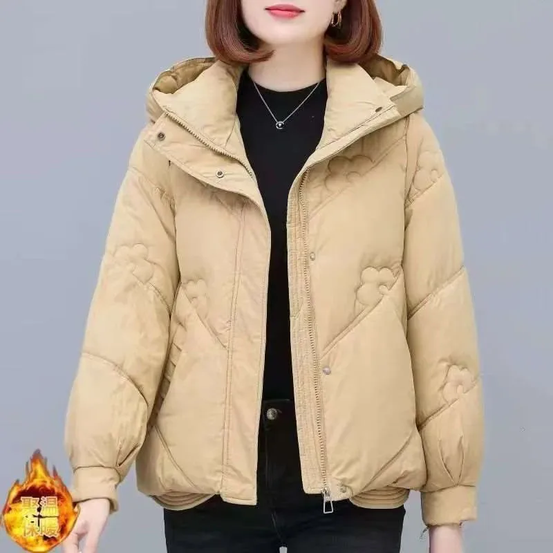 2025 nouvelles femmes Parkas hiver chaud ample gonflé manteaux coton rembourré vestes mode coréenne à capuche femme coton vêtements d'extérieur