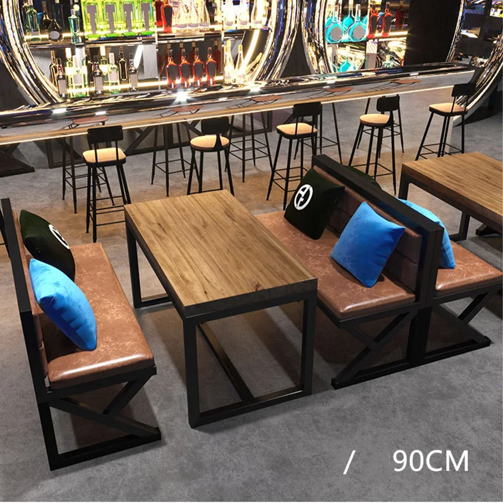 Wholesale modern Customized restaurant furniture coffee shop wooden restaurant cafe chatting tables and chairs