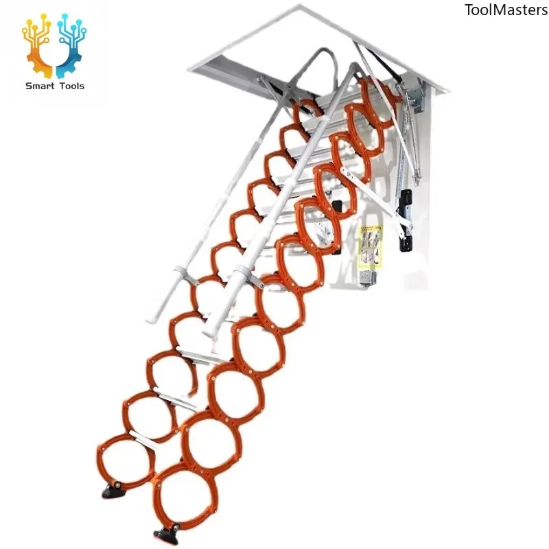 

[2026] Electric Attic Ladder Heavy Duty Folding Loft Stairs 500kg Load Ceiling Ladder