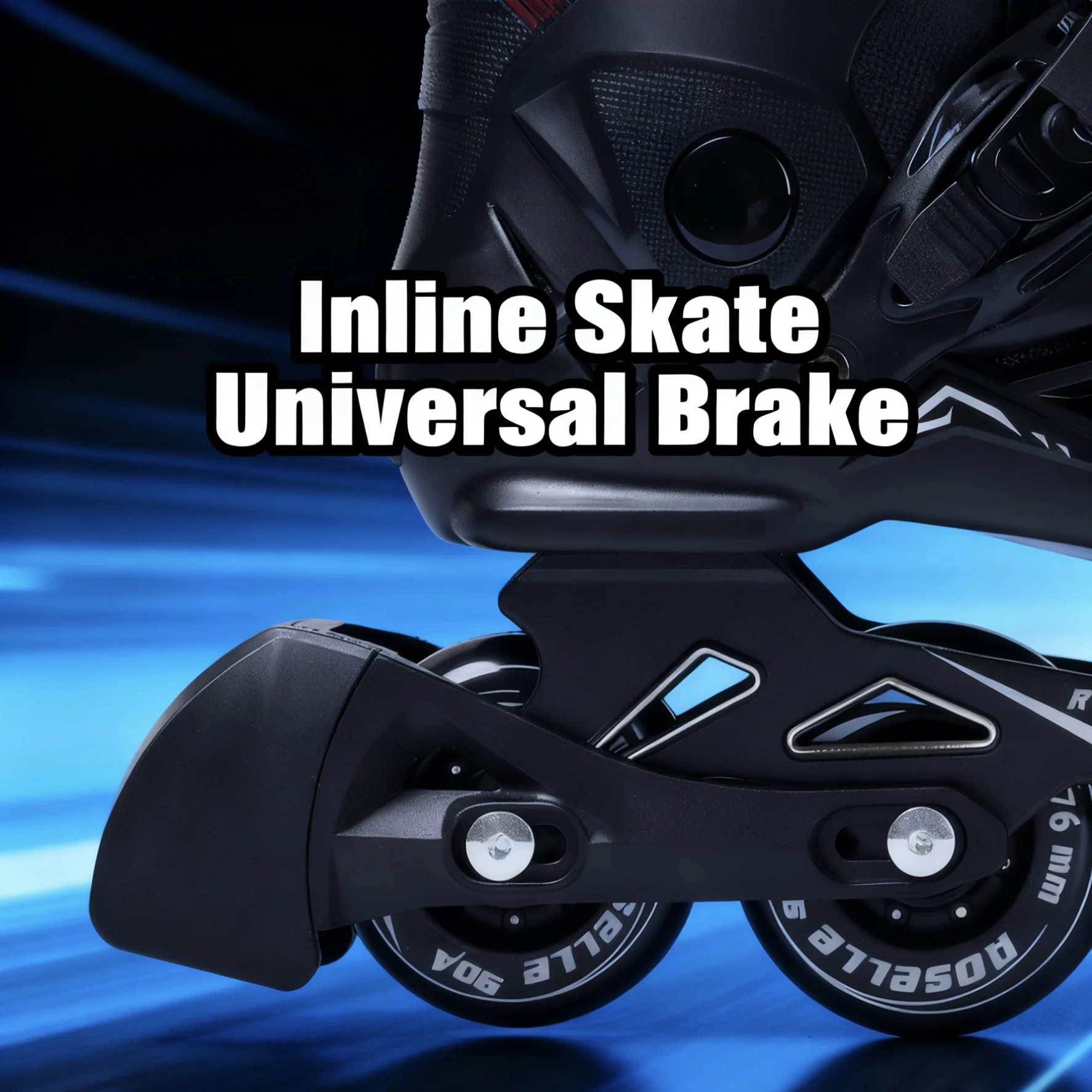 

Inline Skate Brake Pad Set (1/2 Packs) - Universal Replacement for Adults/Kids, High-Quality Rubber with Mounting Hardware