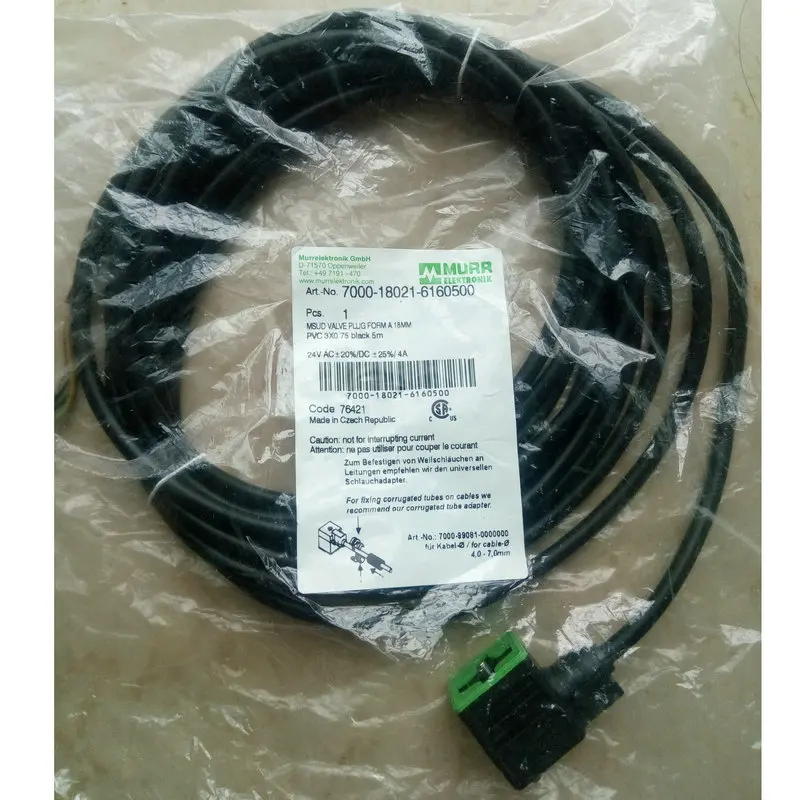 2025 MURR 7000-18021-6160500 Solenoid Valve Plug, Solenoid Coil, In Stock