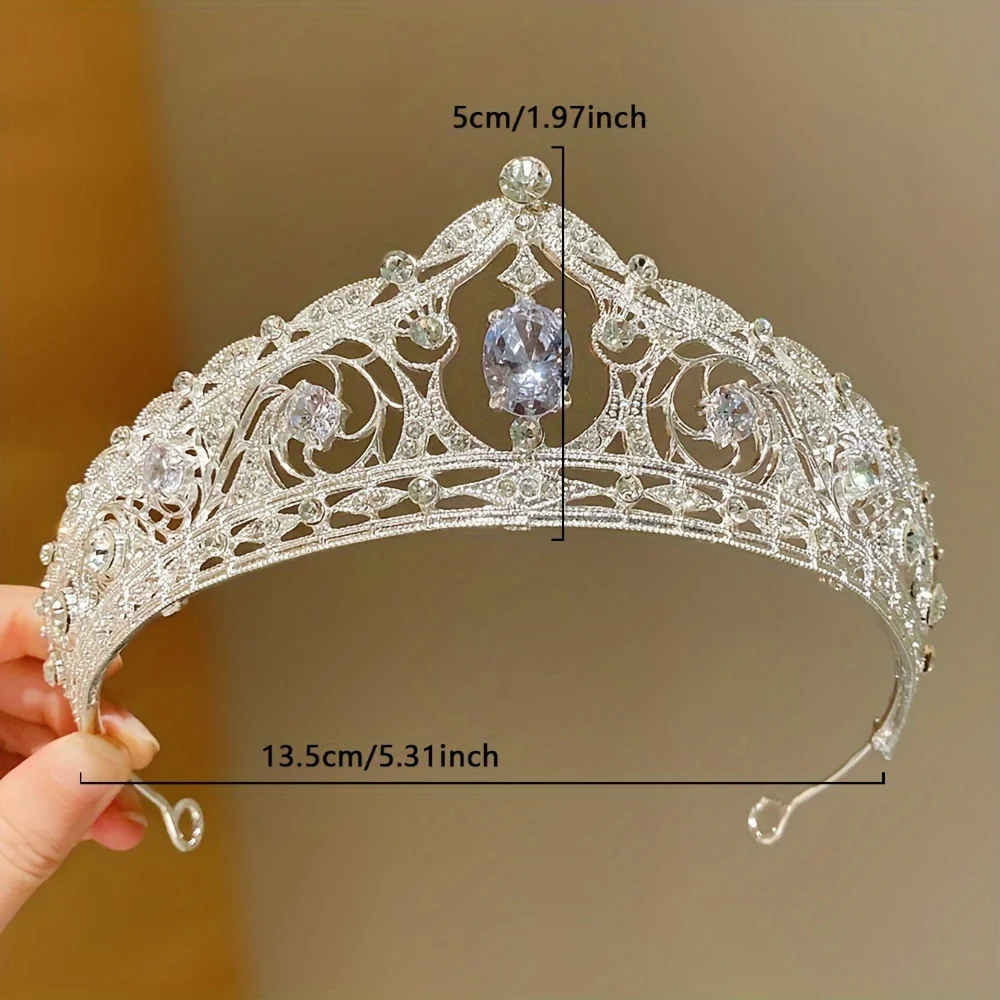 1pcs Sweet Girls Rhinestone Crown Party Catwalk Necessary Cute Little Girl Princess Diadem Birthday Gift