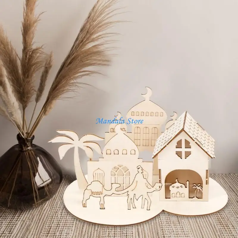 

U2JC Puzzle IslamRamadan Castles Puzzle Unique Decoration for Home