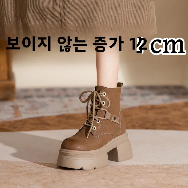 

Женские ботинки, весенне-осенние коричневые высокие рабочие ботинки Thi Bot ort Boot, утепленные внутренние кожаные ботинки