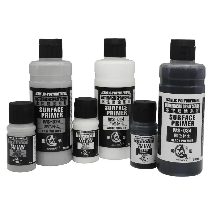 Model Surface Primer Water Soil Filling Assembly Handmade Model Coloring Hand/Spray Coating Military Model Hobby DIY Tools
