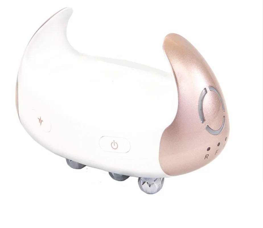 Masseur Facial EMS 4D, tête de Massage RF, appareil Facial à usage domestique, favorise l'absorption de la crème pour le visage, 2 Modes de couleur claire, outil de beauté pour le corps