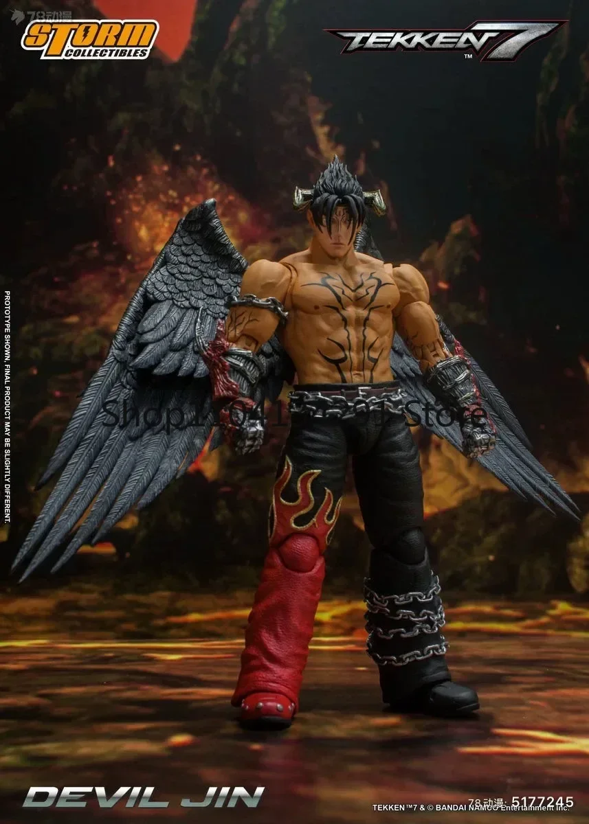 Original diable Jin roi du léopard Tekken 7 cadeau d'anniversaire jouet figurine modèle à collectionner