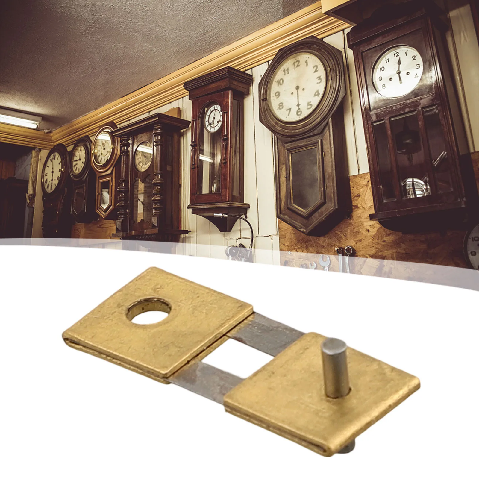 Swing Spring Mechanical Clock Pendulum Leaf Metal Replacement Part for Vintage and Antique Clock Mechanisms Enhancing Accuracy