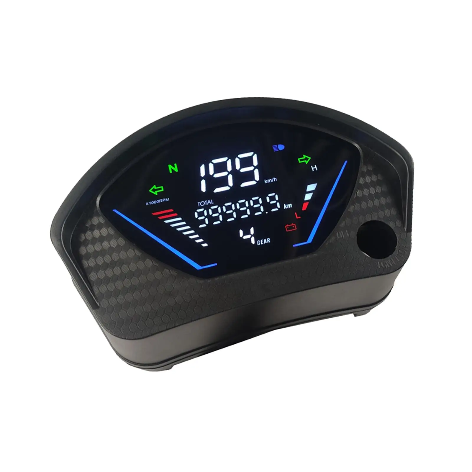 Motorcycle Digital Speedometer Meters 199 Kph MPH Dashboard Multipurpose for JL70 JH70 Simple Installation Sturdy