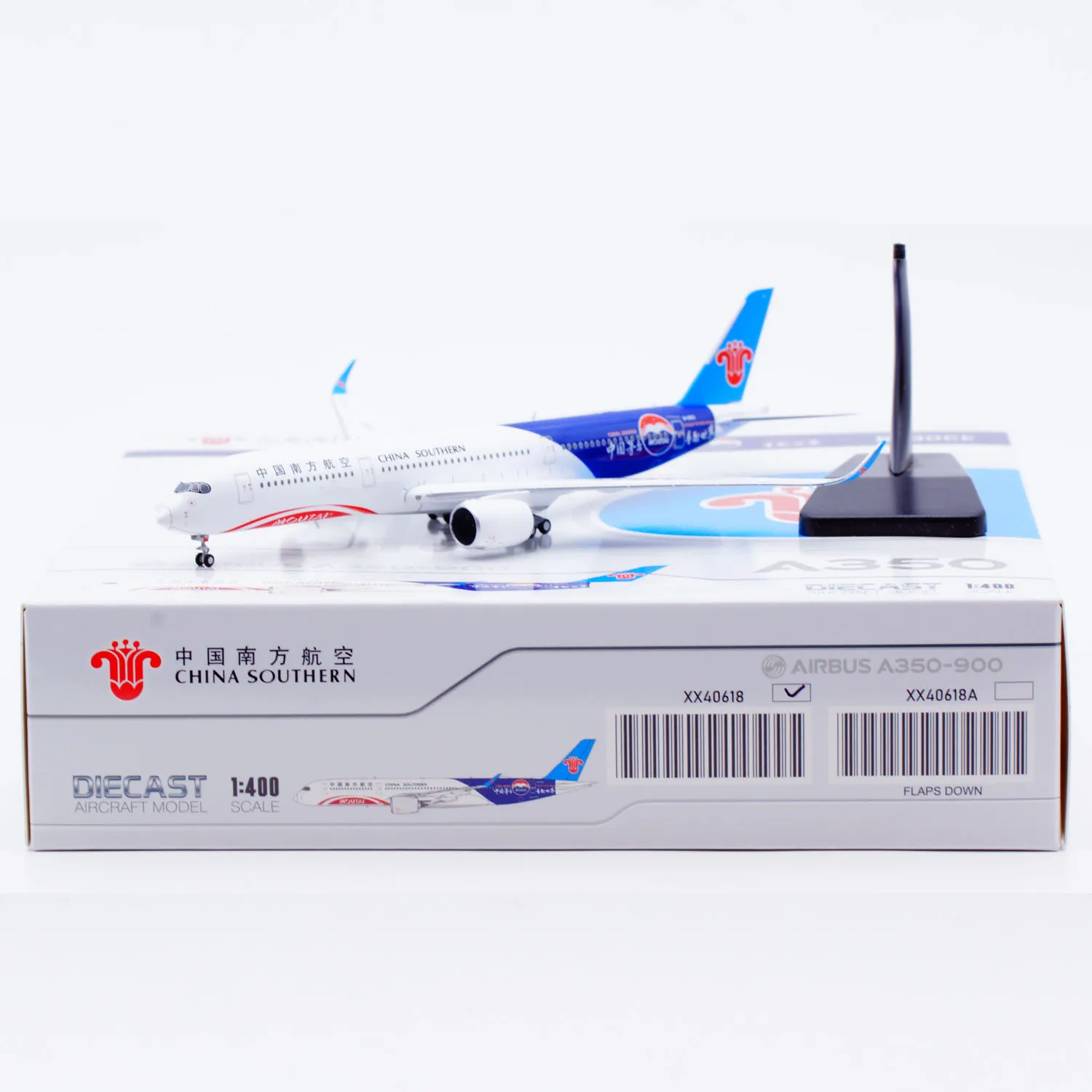 

XX40618 Коллекционный самолет из сплава в подарок JC Wings 1:400 China Southern Airlines Airbus A350-900XWB Литая под давлением модель самолета B-30CE