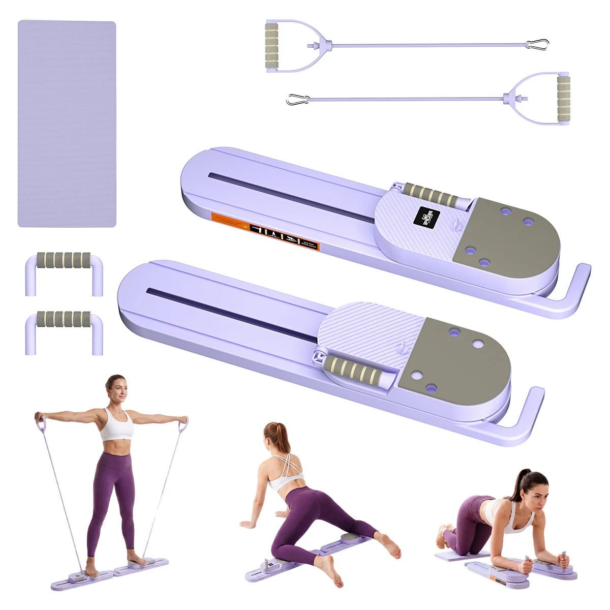 Adjustable Split Pilates Board 5 In 1 Full Body Trainer Silent Stable Home Gym Fitness Equipment Foldable Compact Ab Core Glutes