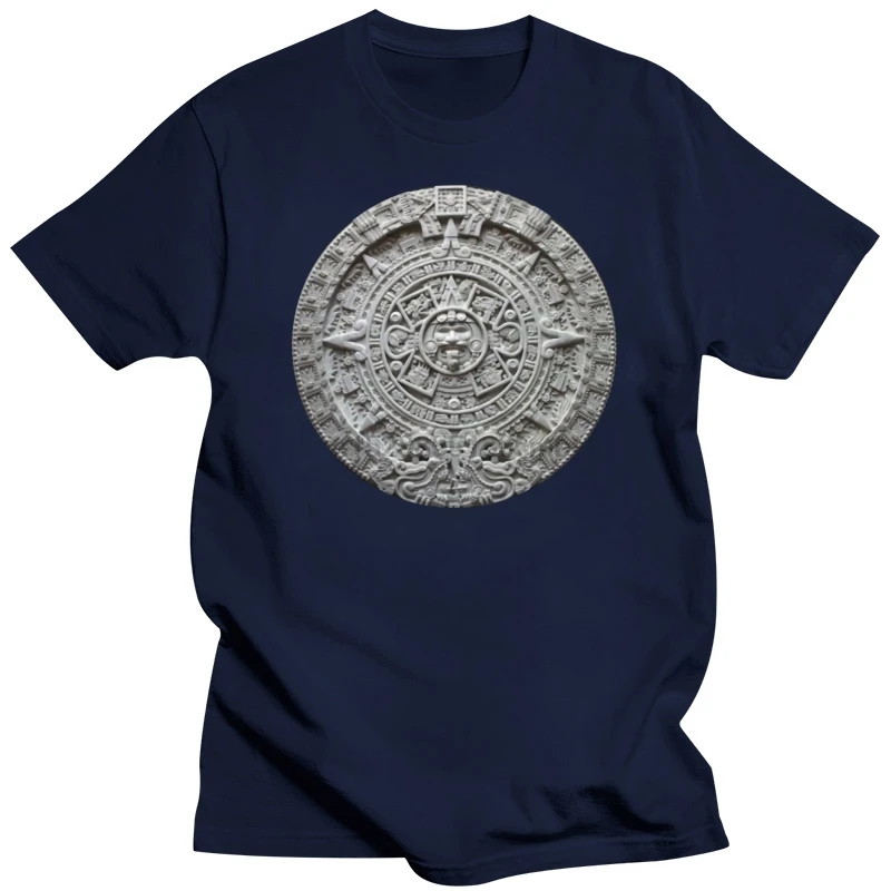 2020 Funny Aztec Calendar Sun Stone Sunstone Mexican Art Carving Maya Mayans T-Shirt Azs Unisex Tee