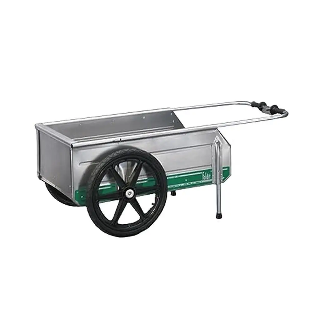 Portable Aluminum Utility Cart Foldable Rust Resistant 300 lb Capacity Light Weight Silver