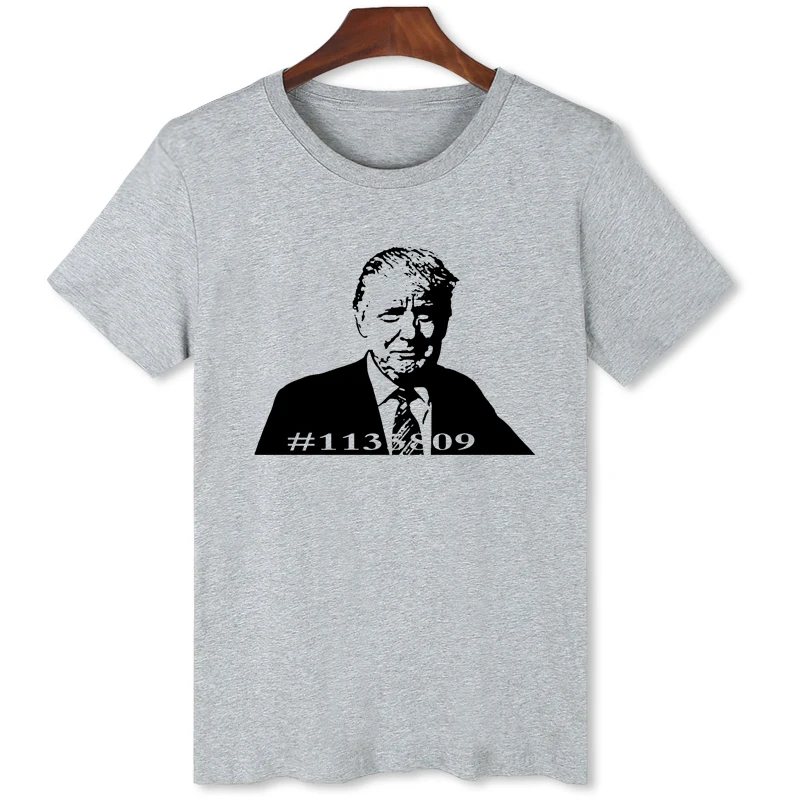 Trump printed T-shirt Fashionable and personalized high-quality men's top Summer Comfortable Shirt B195