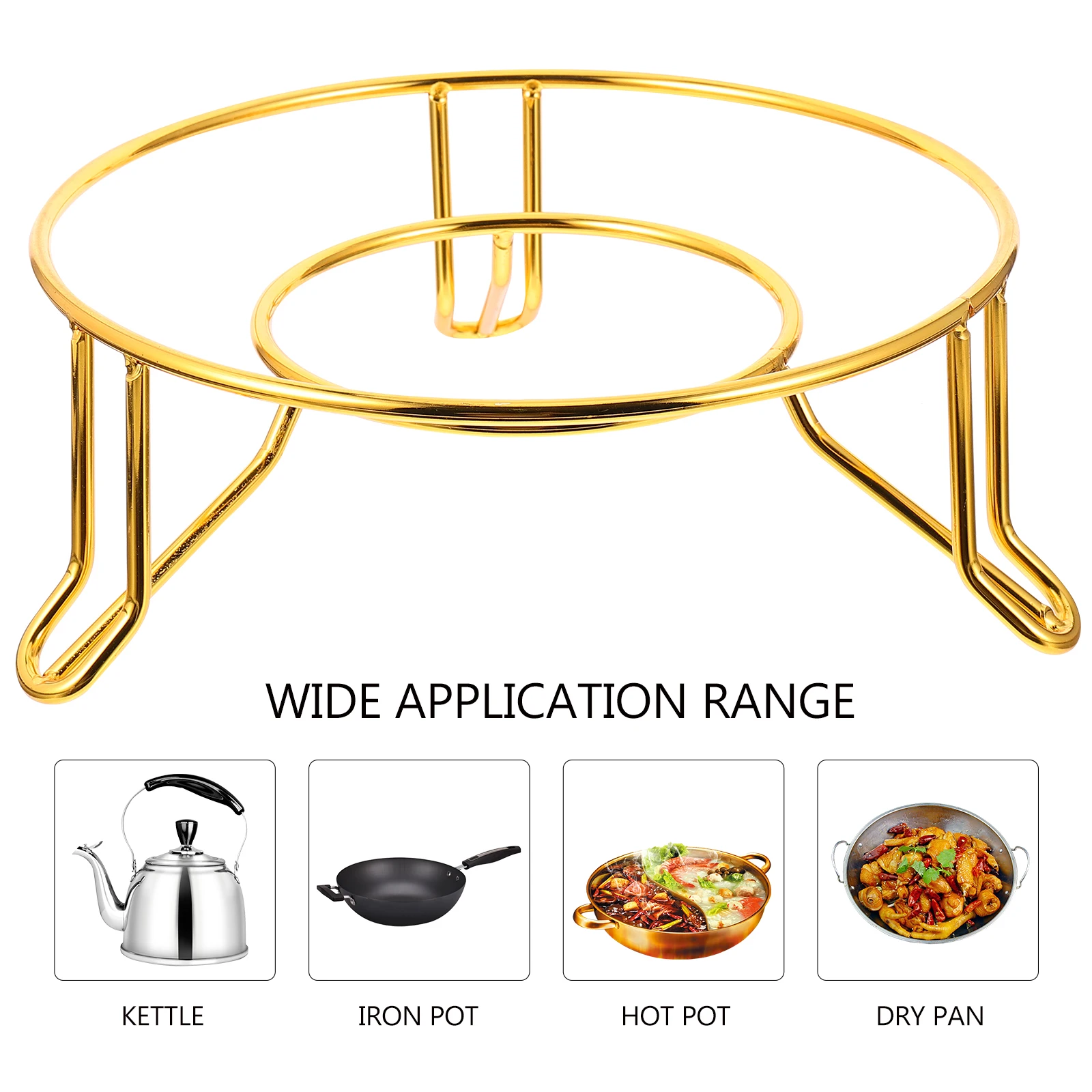 

1pc Thickened Alloy Pot Insulated Heat Resistant Table Stand Kitchen Storage Organizer Pan Rack Holders Hot Dishes Rack