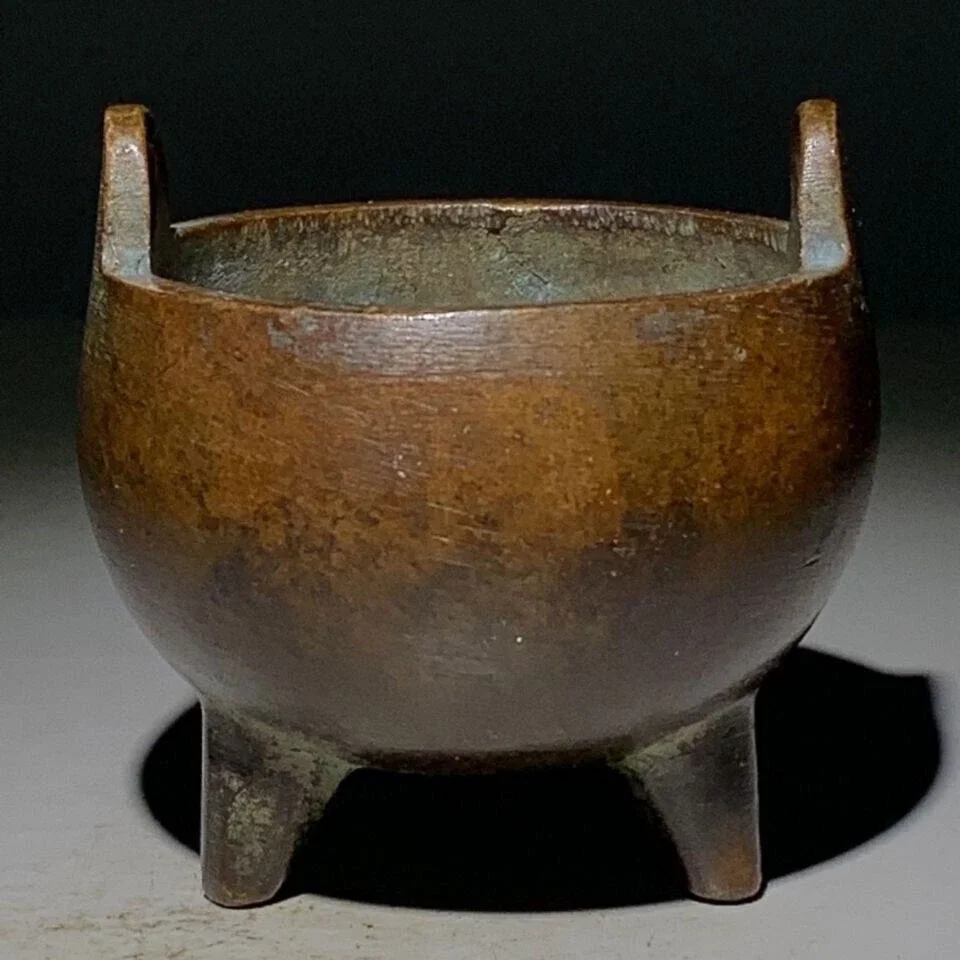 

Blessing Collection Art CHINESE bronze handmade incense burner table decor