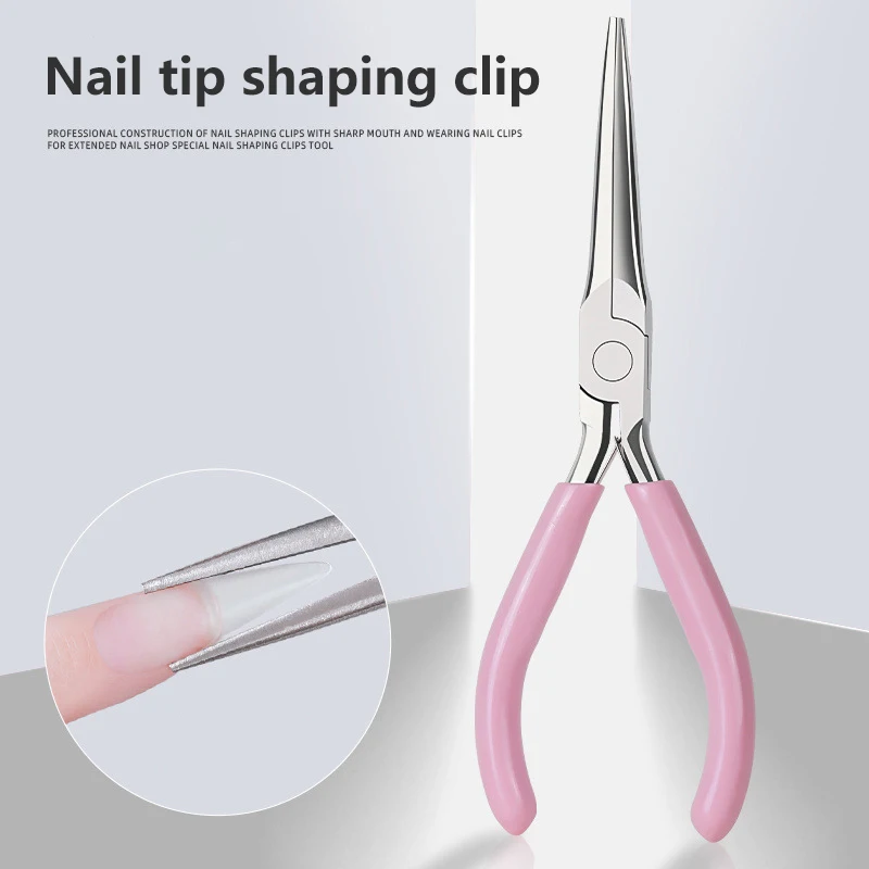 Nails Pincher Quick Building Extension Tips Clips Manicure Tools Nail Shaping Tweezers C Curve Pinching Tool UV Gel Mold