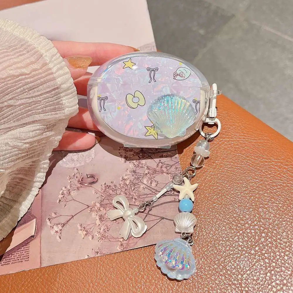 ل ممن لهم Enco الهواء 4 برو 4i R2 R3 R4 2i 3i Free4 حافظة ثلاثية الأبعاد الكرتون الأسماك لينة حماية للصدمات سماعة غطاء مع المفاتيح