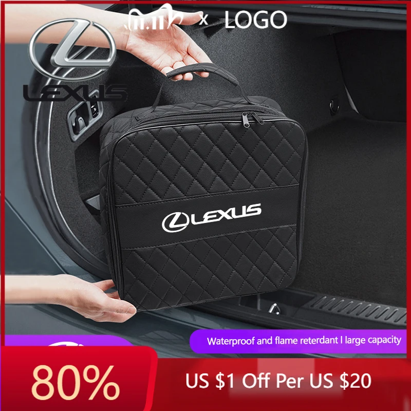 

2026 Hot Interior Stickers Electric Car Charging Gun Storage Carry Bag Handbag Organizer For Lexus F SPORT ES RX NX LS UX LM LX