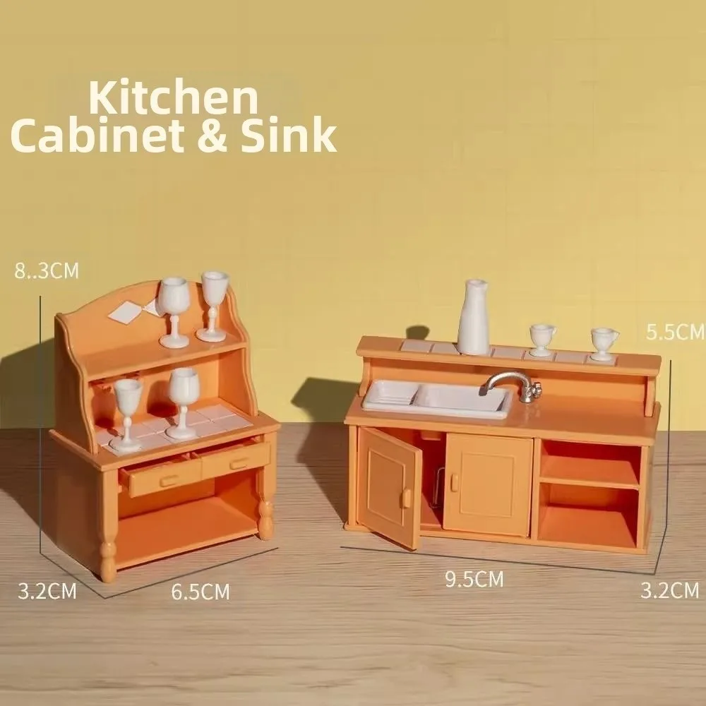 Nuevo Mini muebles para casa de muñecas, mesa de comedor en miniatura de varios estilos de plástico, accesorios para juego de imitación, juguete