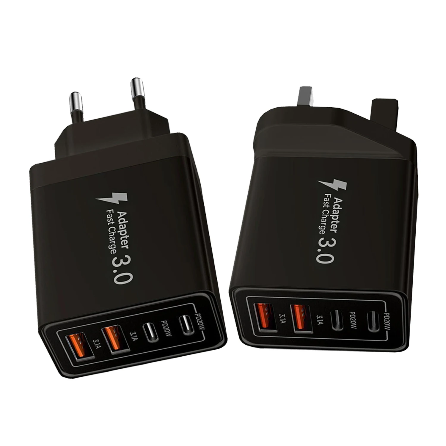Black Eu Uk Us Plug…